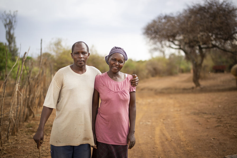 Anne och Sylvester är småskaliga bönder i Kenya.